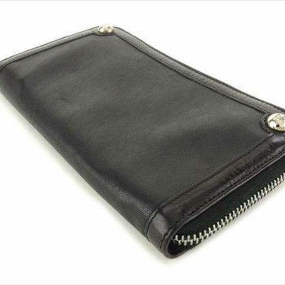 Fendi Wallet Purse Long Wallet leather Black Woman unisex Authentic Used - Picture 4 of 9